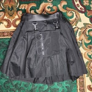 Current Mood Black Utility Skirt